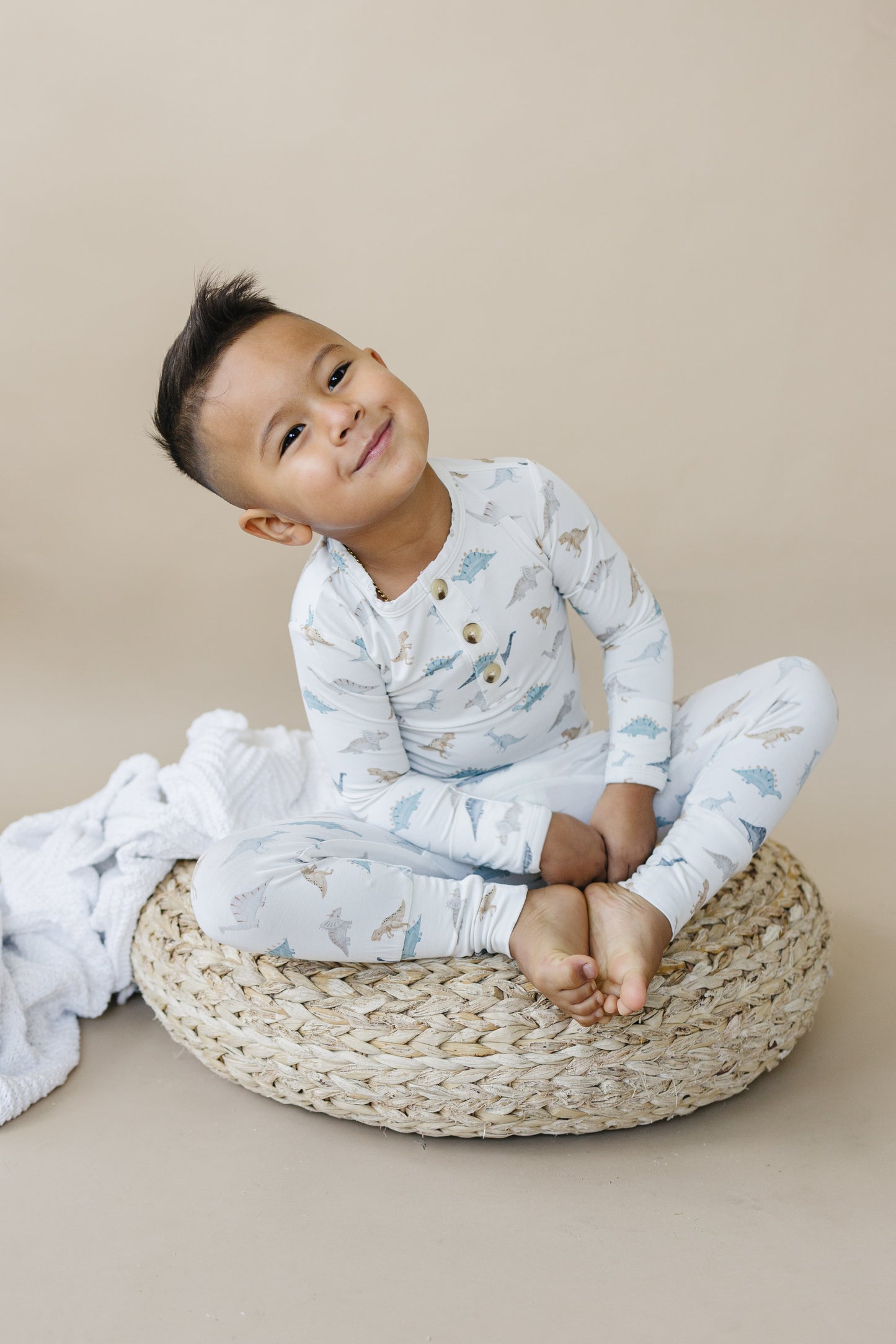 Snugglesaurus 2pc Henley Bamboo Pajamas - Sizes Newborn & Up!