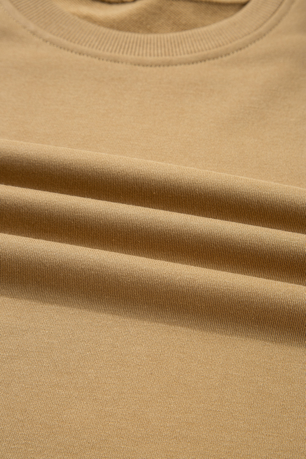 Floral Stripe Patchwork Ruffle Sleeve Crewneck Sweatshirt