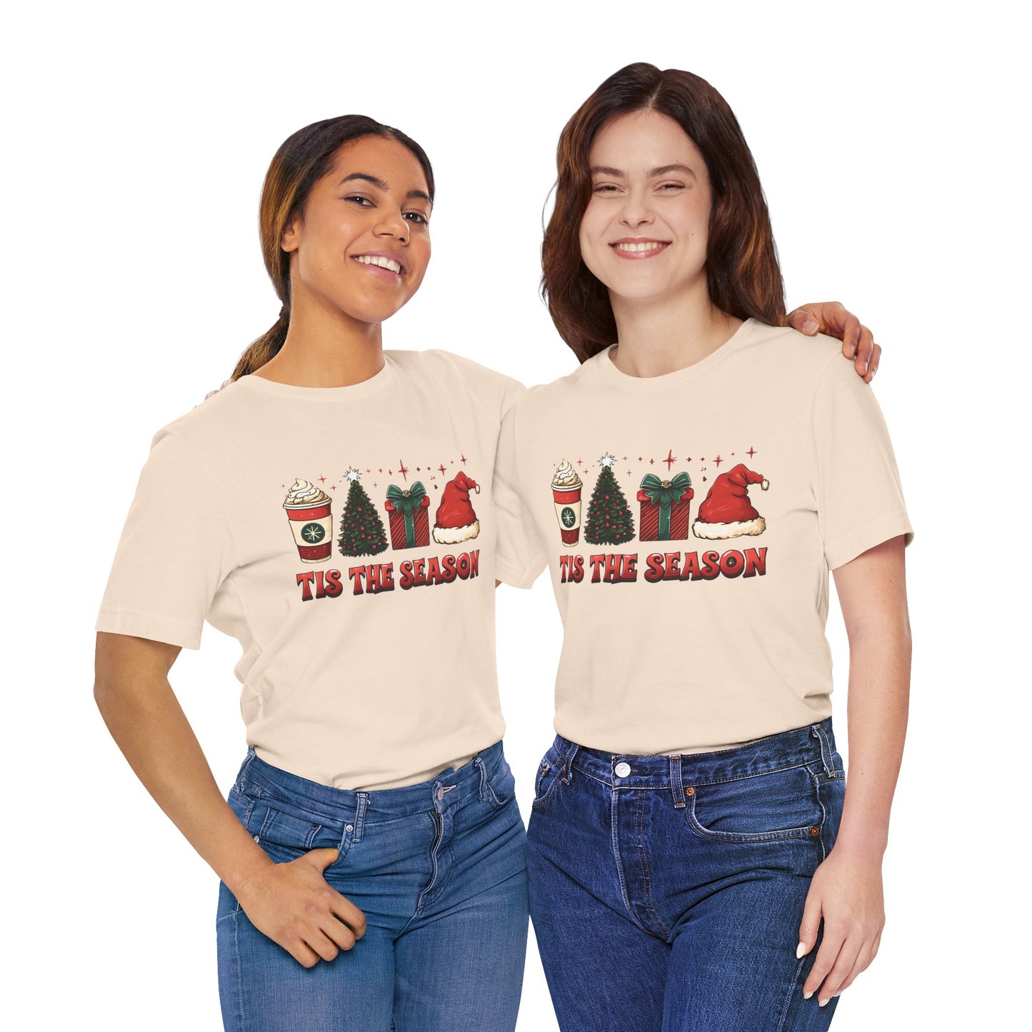 Holiday Cheer Short Sleeve Tee | 'Tis the Season Shirt | Festive Casual Wear | Christmas Gift | Unisex Tee | Seasonal Apparel