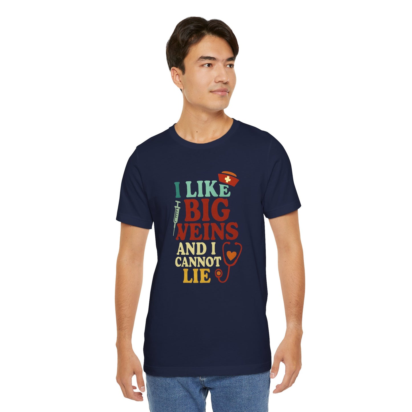 Humorous Medical Tee: I Like Big Veins and I Cannot Lie, Fun Gift for Healthcare Workers, Medical Humor Shirt, Perfect for Birthdays, [...]