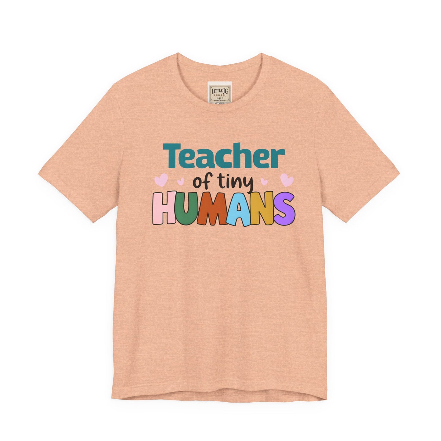 Teacher of Tiny Humans Tee - Unisex Jersey Short Sleeve T-Shirt, Gift for Teachers, Back to School, Classroom Apparel, Cute Teacher [...]