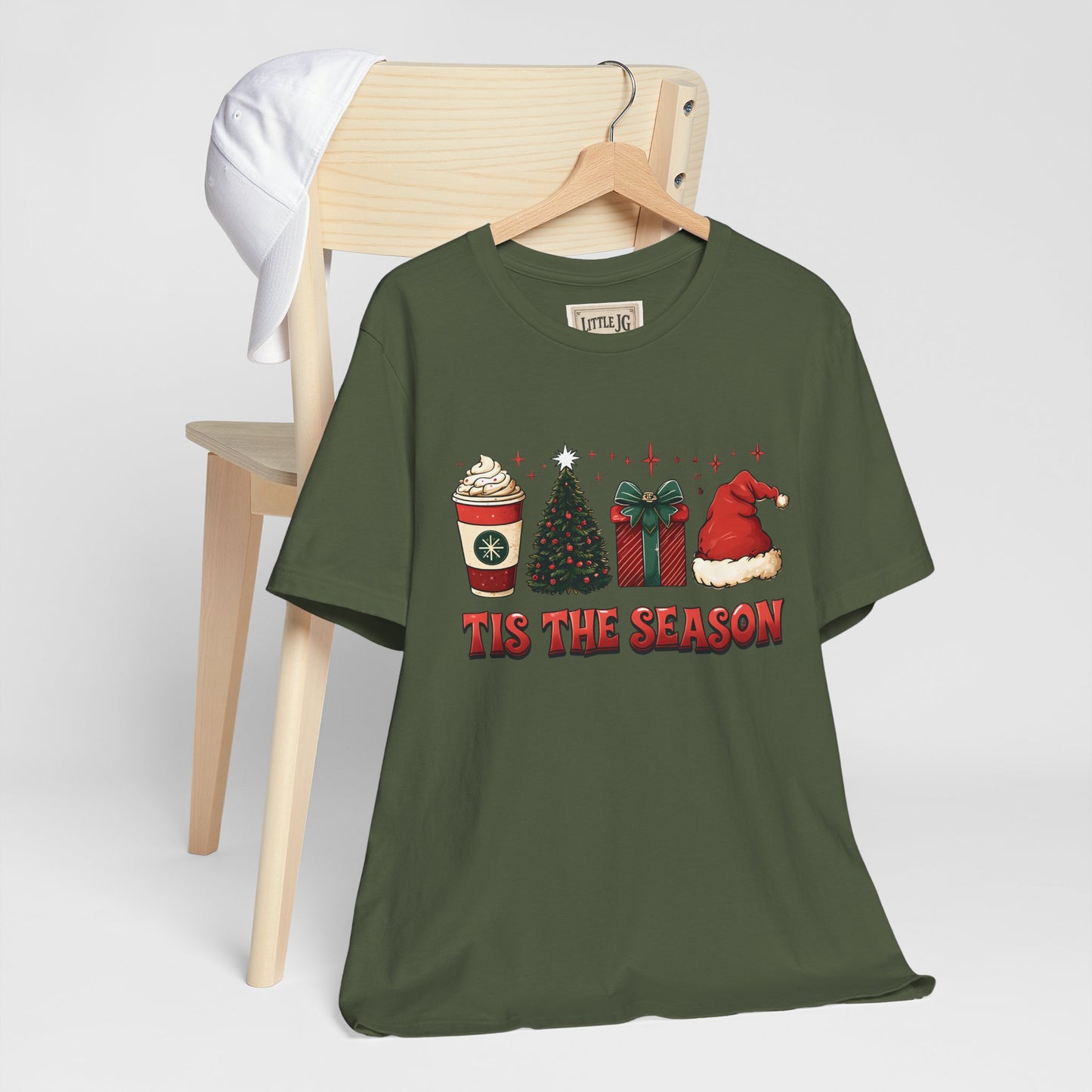 Holiday Cheer Short Sleeve Tee | 'Tis the Season Shirt | Festive Casual Wear | Christmas Gift | Unisex Tee | Seasonal Apparel