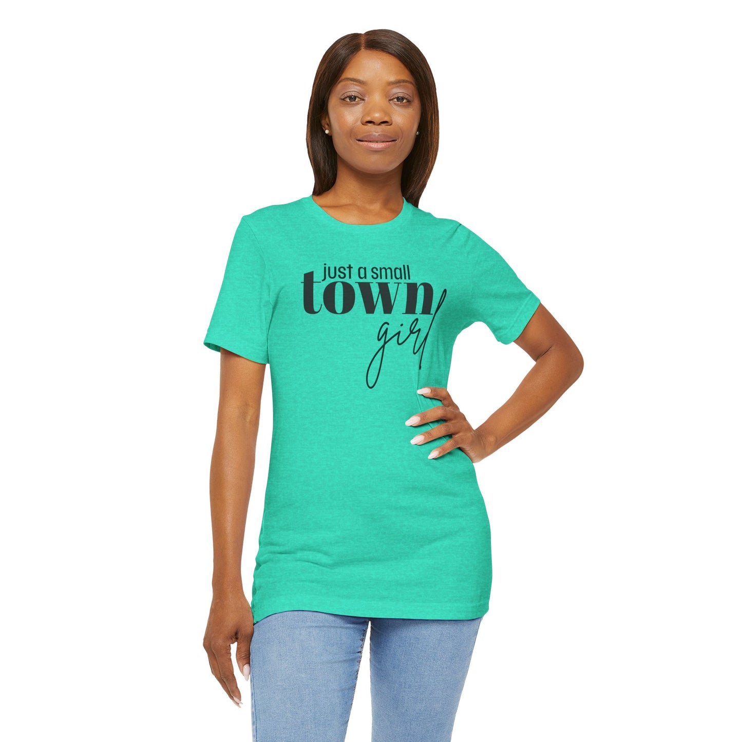Just a Small Town Girl Tee, Cozy Cotton Shirt Gift, Casual Summer Apparel, Perfect for Birthdays, Country Music Lover Top