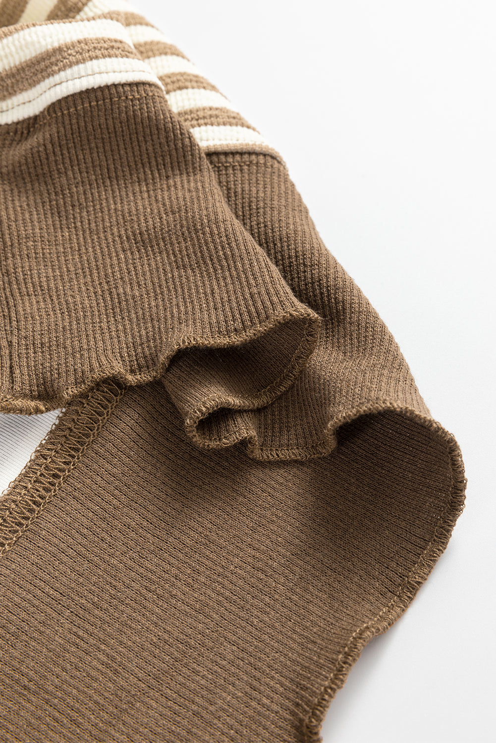 Stripe Drop Shoulder Long Sleeve Top