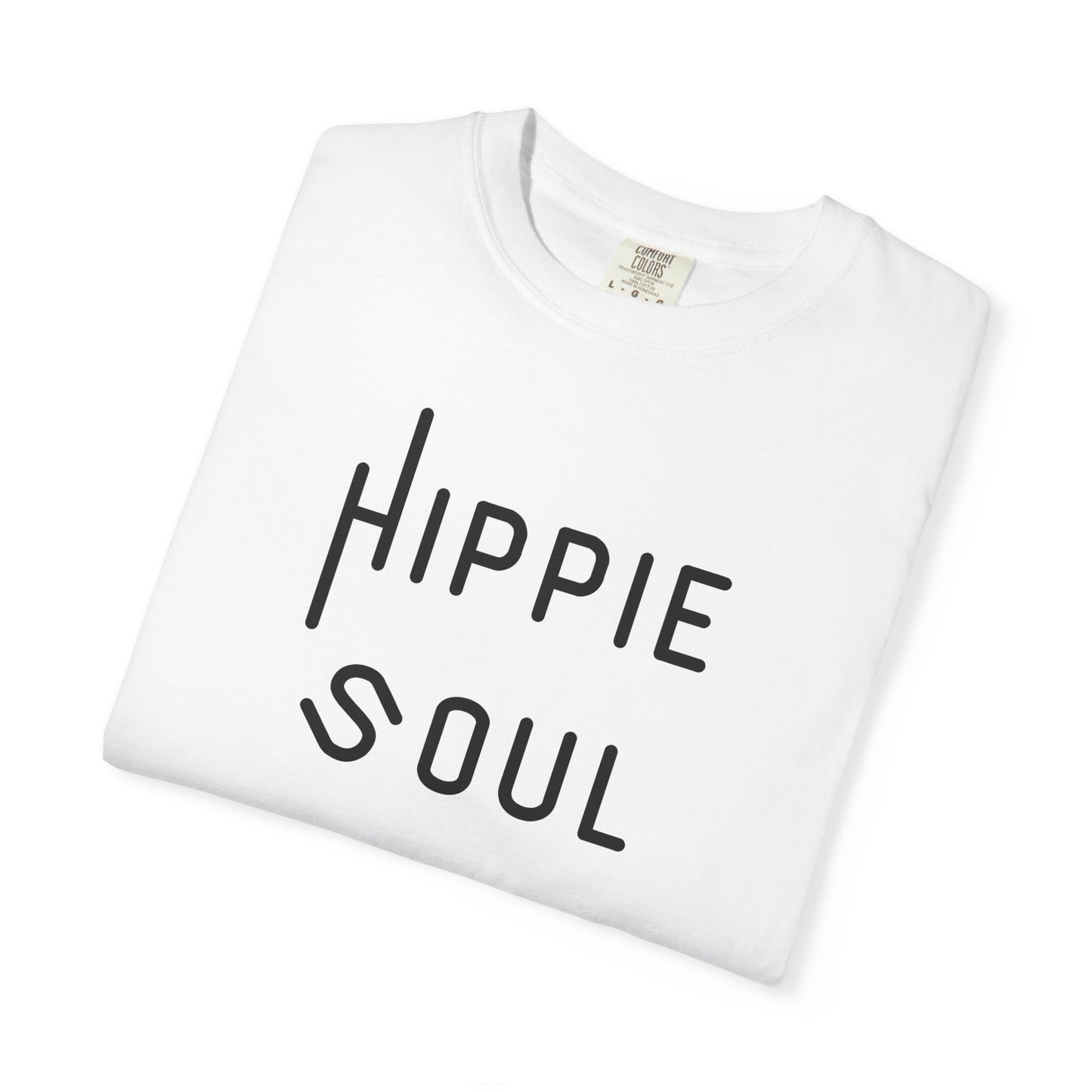 Hippie Soul T-shirt, Unisex Garment-Dyed Tee, Boho Style Shirt, Casual Summer Wear, Gift for Free Spirits, Festival Fashion