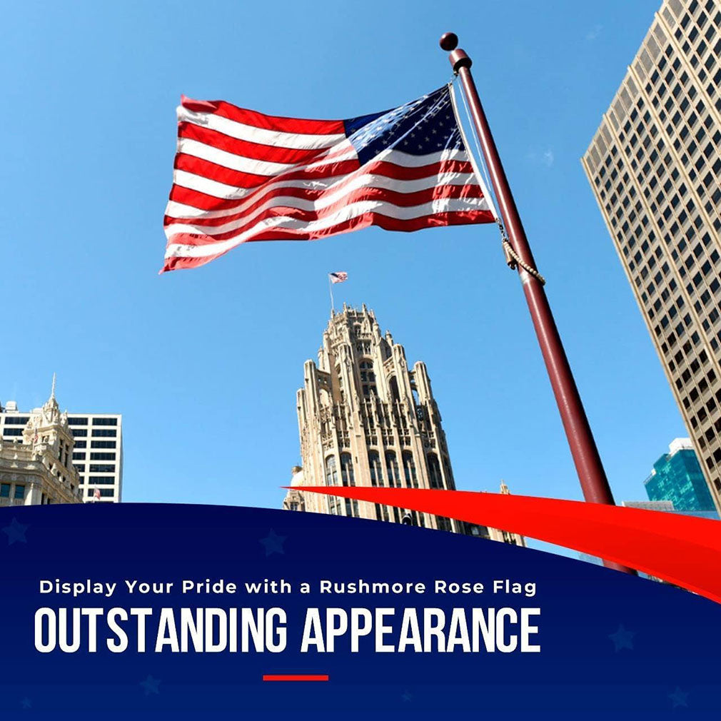 American Flag | American Flags for Outside 3'x5' |100% Made in USA Flag - Premium US Flag 3X5 Heavy Duty Outdoor with Embroidered Stars and Sewn Stripes.