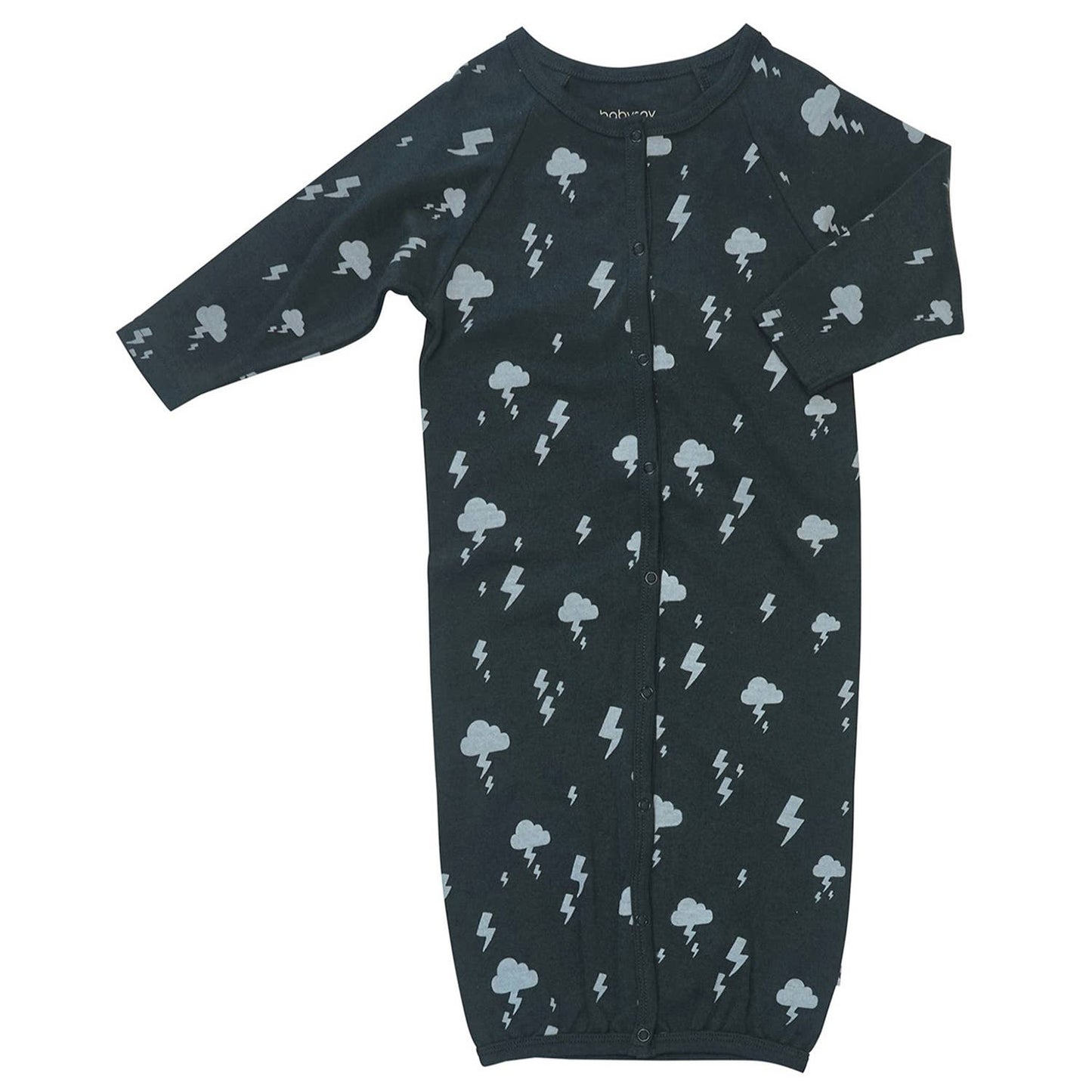 Babysoy Pattern Print Baby Snaps Gown