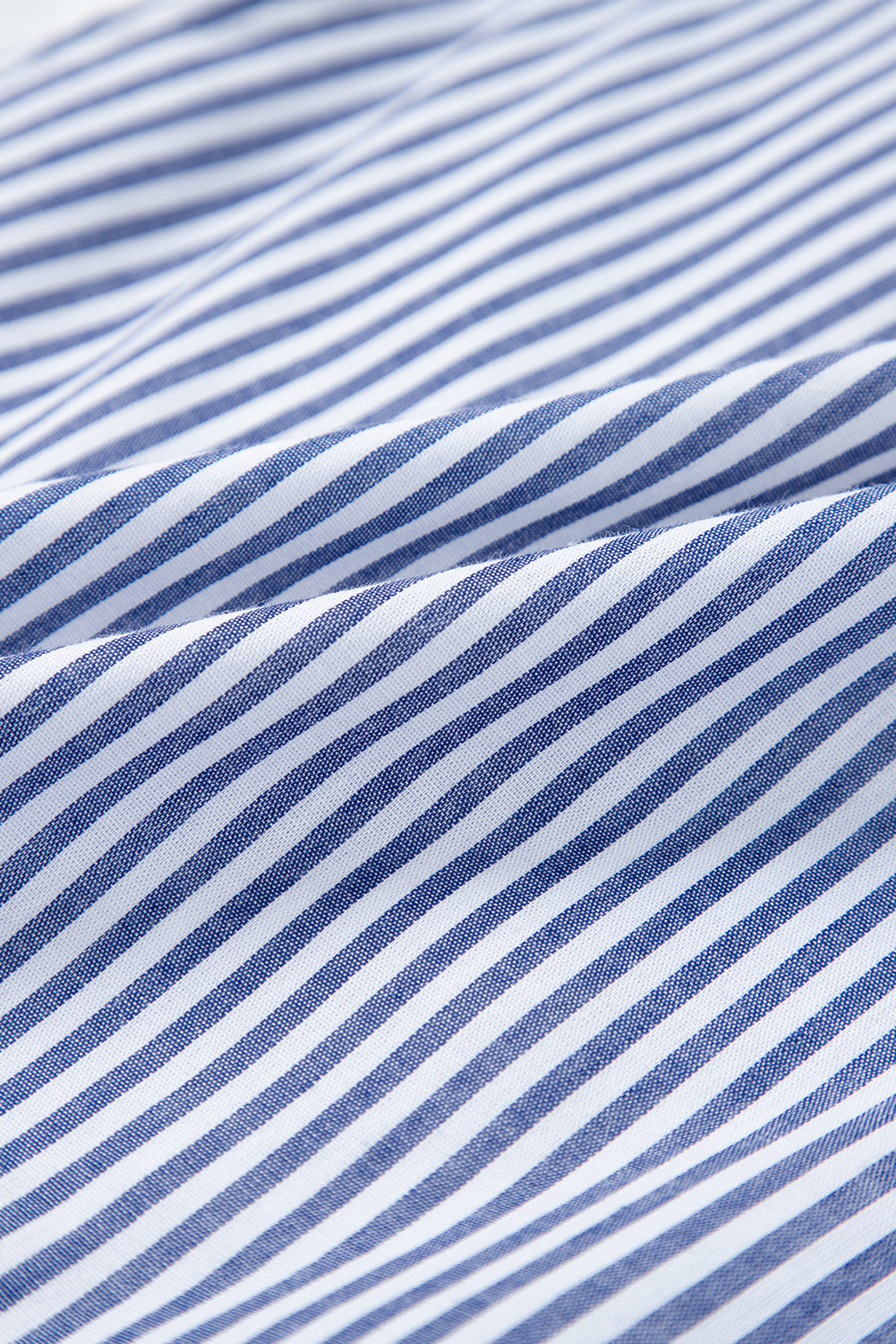 Stripe Sleeveless Contrast Ricrac Trim Mini Dress