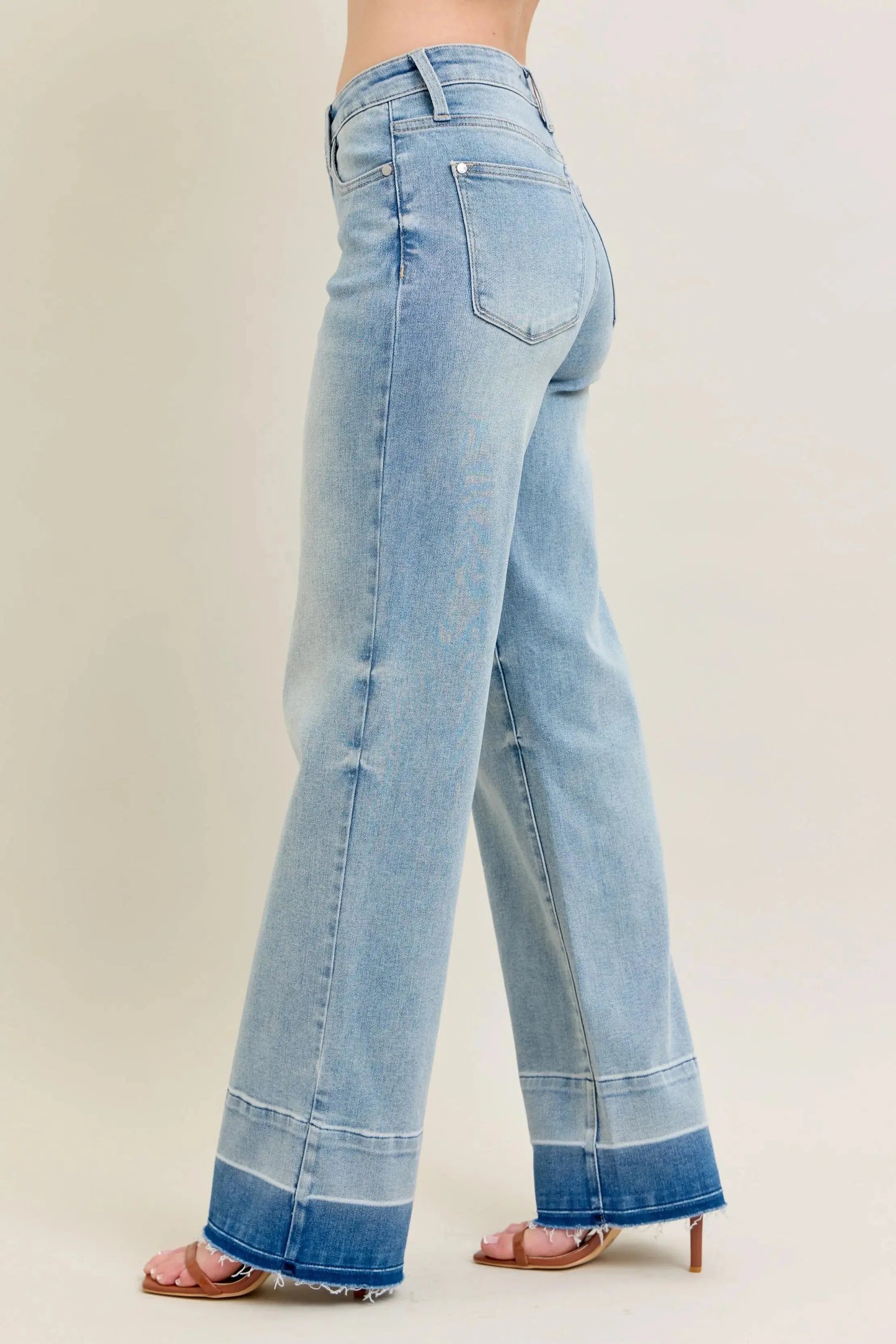 Judy Blue Jeans - Plus Size Mr Release Hem Wide Leg