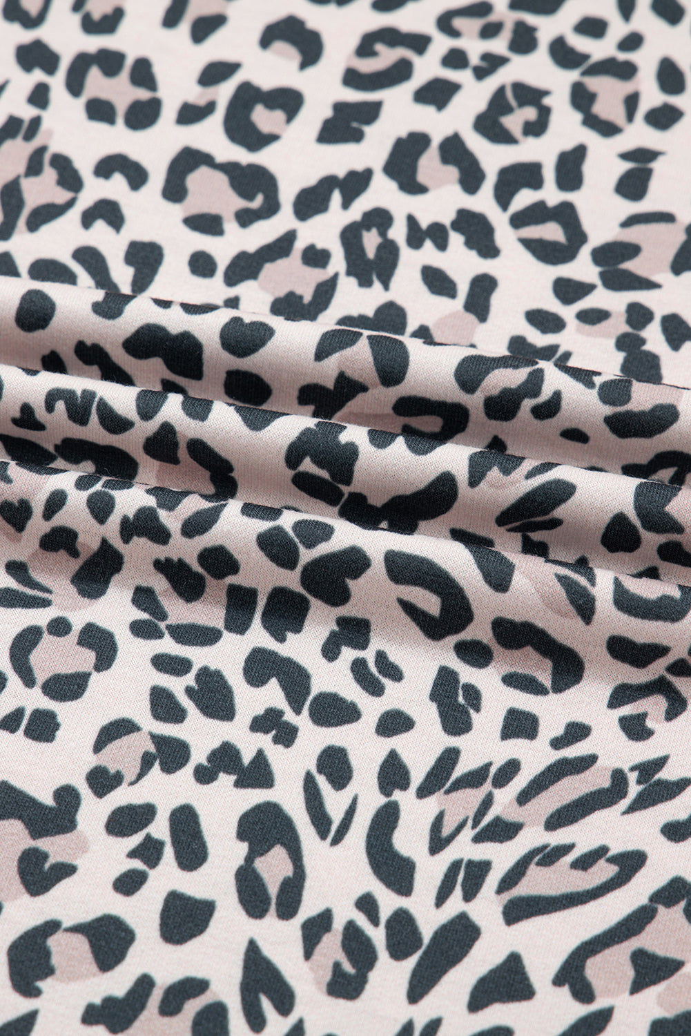 Leopard Varsity Stripe V-Neck Long Sleeve Top