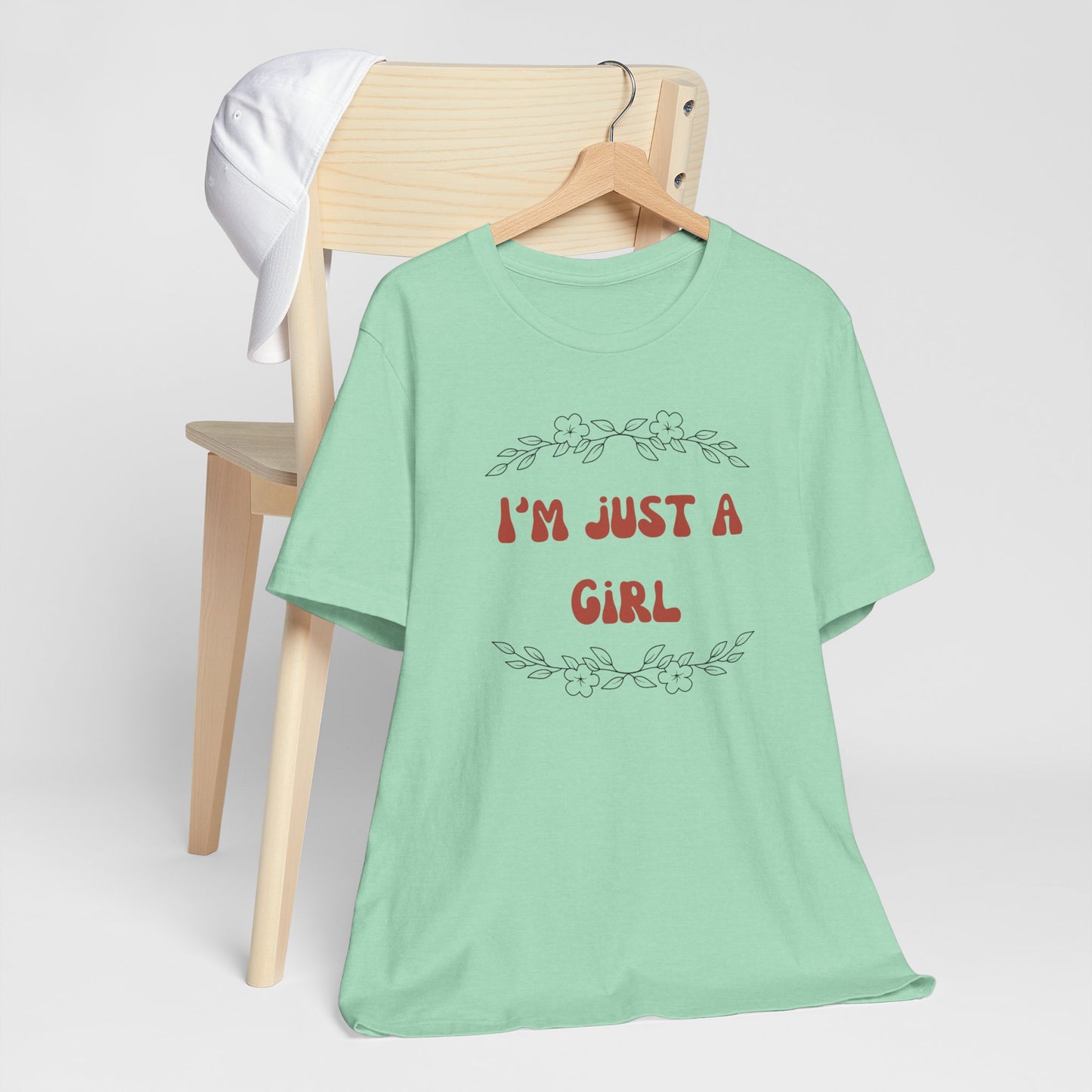 I'm Just a Girl Short Sleeve Tee | Casual Women's T-Shirt, Gift for Her, Birthday Shirt, Everyday Wear, Cute Graphic Tee