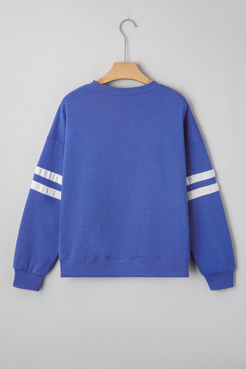 Varsity Stripe Drop Shoulder Oversized Sweatshirt
