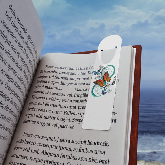 Butterfly Blessings Bookmark - Inspirational Metal Book Marker, Gift for Readers, Book Lovers, Graduation, Mother's Day