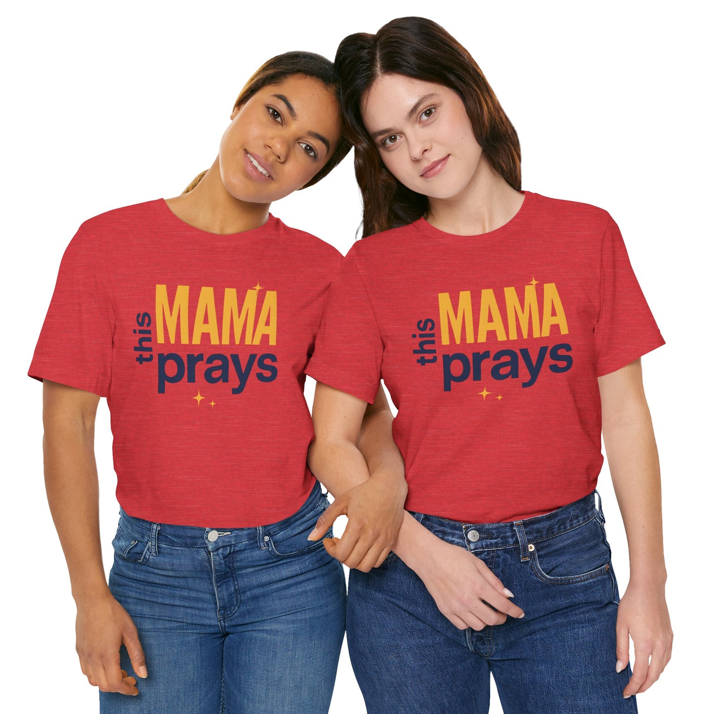 This Mama Prays Tee | Unisex Jersey Short Sleeve T-Shirt, Faith Gift, Mom Life Shirt, Inspirational Apparel, Christian Merchandise
