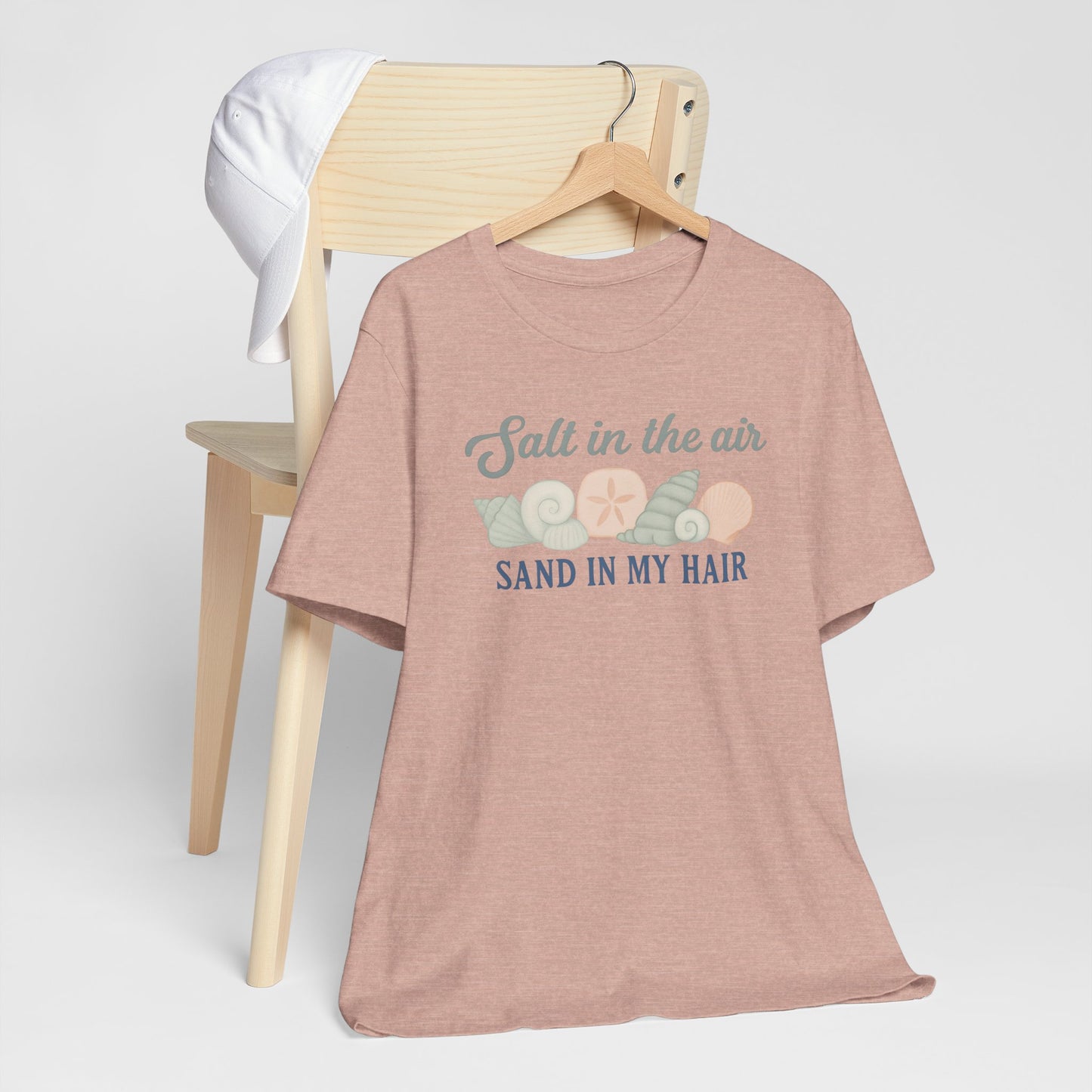 Salt in the Air, Sand in My Hair Unisex Tee | Beach Vibes Shirt, Summer Tee, Vacation Shirt, Nautical Gift, Bohemian Style