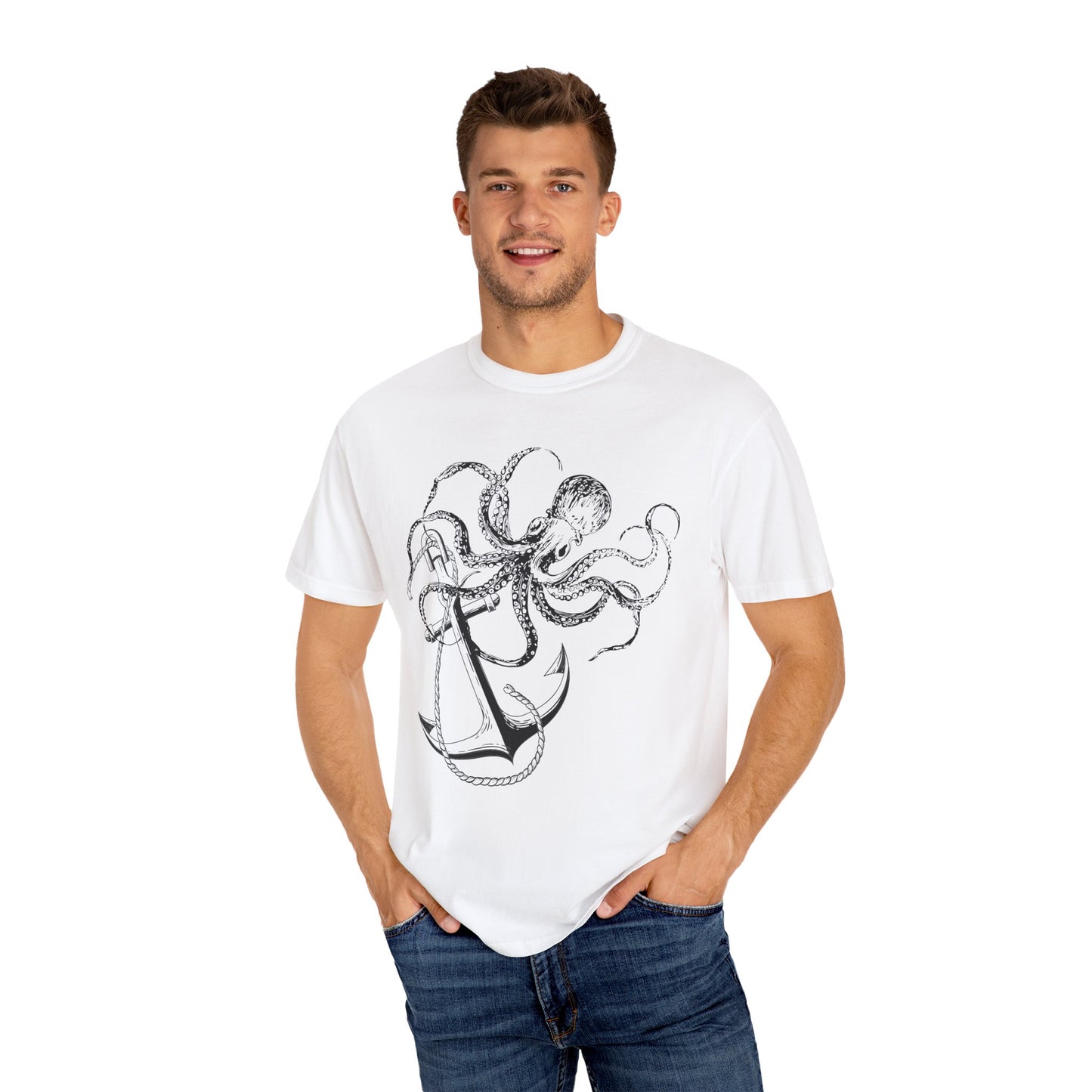 Nautical Anchor Octopus Tee