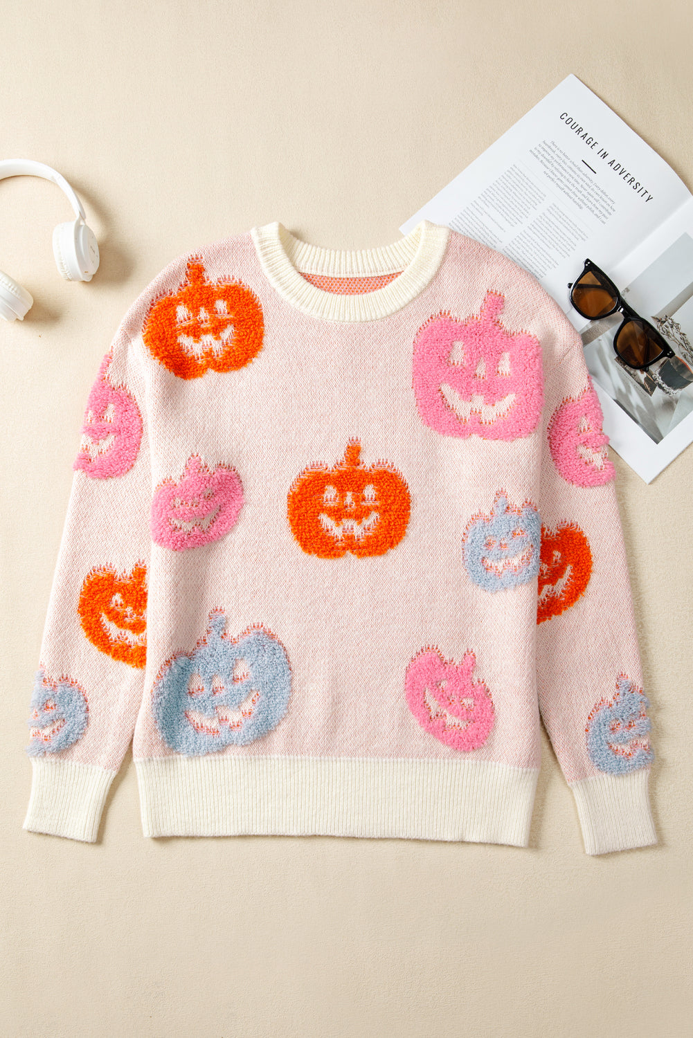 Halloween Pumpkin Crewneck Sweater
