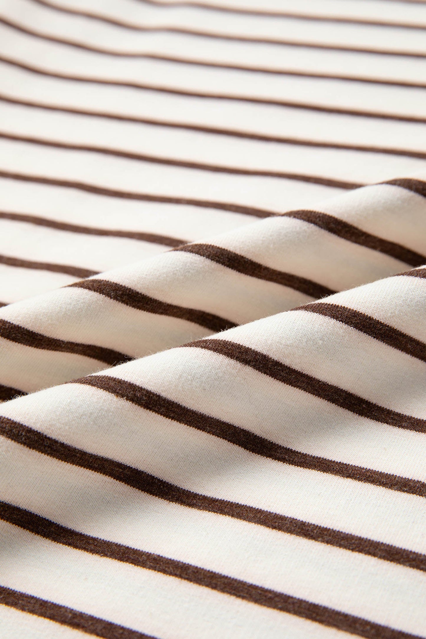 Stripe Ribbed Trim Round Neck Tank Top