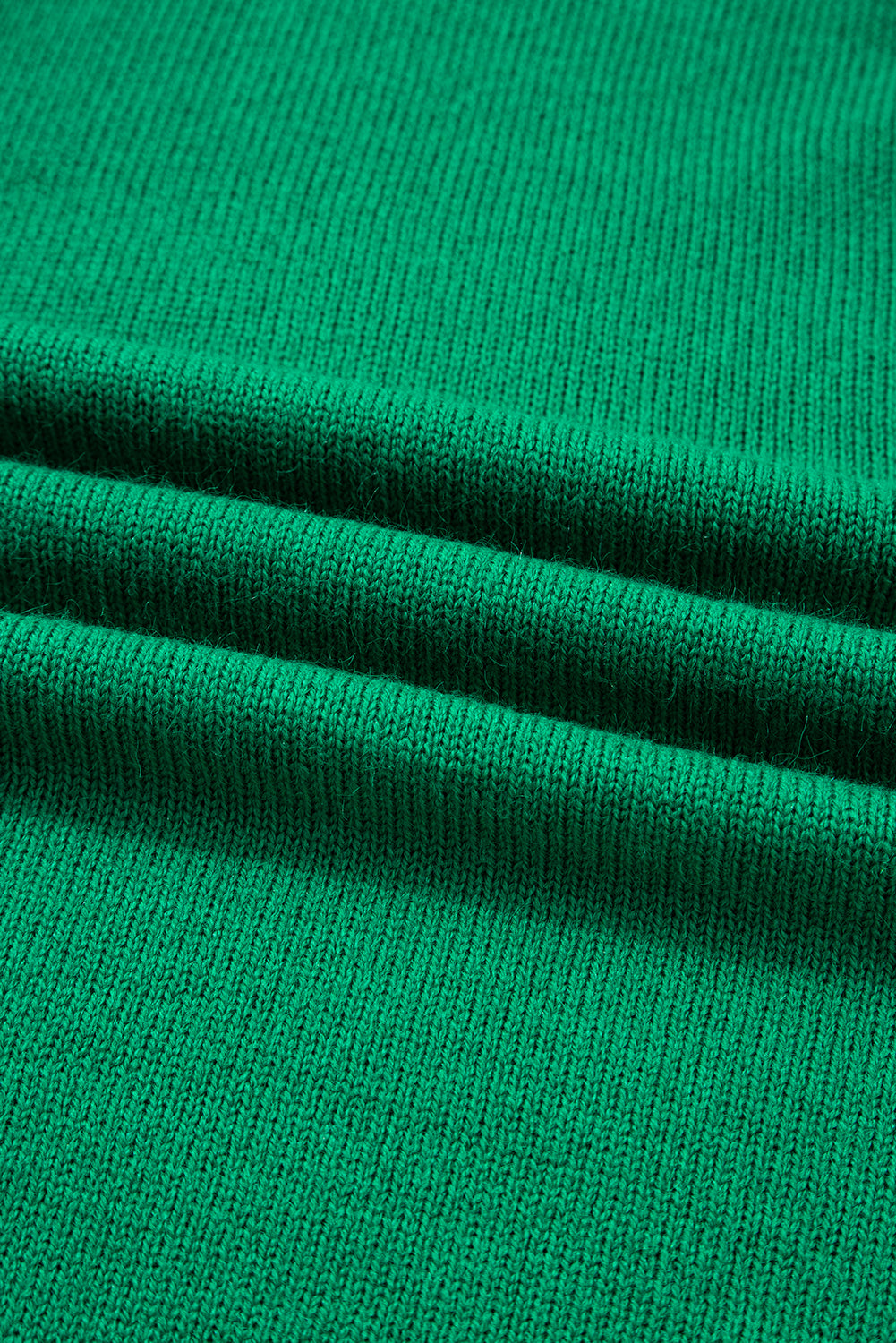 Solid Knit Button-Up Drop Shoulder Sweater Cardigan