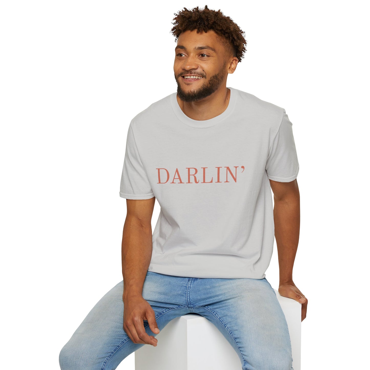 Darlin' Unisex Softstyle T-Shirt, Casual Tee, Gift for Her, Everyday Wear, Cute Graphic Tee, Trendy Fashion Top