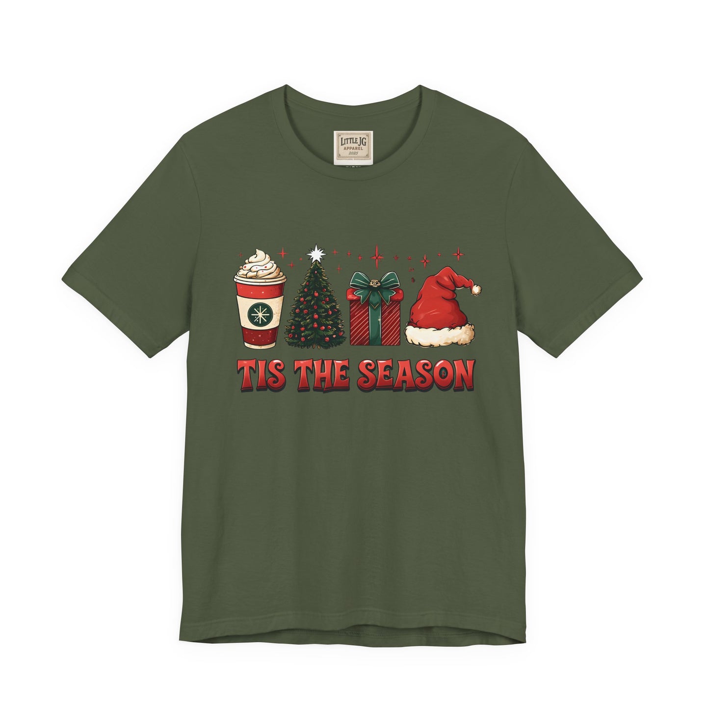 Holiday Cheer Short Sleeve Tee | 'Tis the Season Shirt | Festive Casual Wear | Christmas Gift | Unisex Tee | Seasonal Apparel