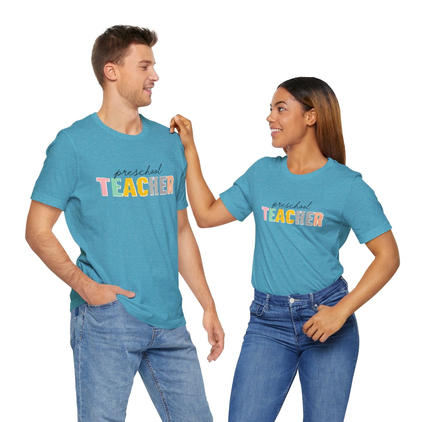 Preschool Teacher Tee, Cute Teacher Shirt, Gift for Educators, Teacher Appreciation, Back to School, Unisex T-Shirt