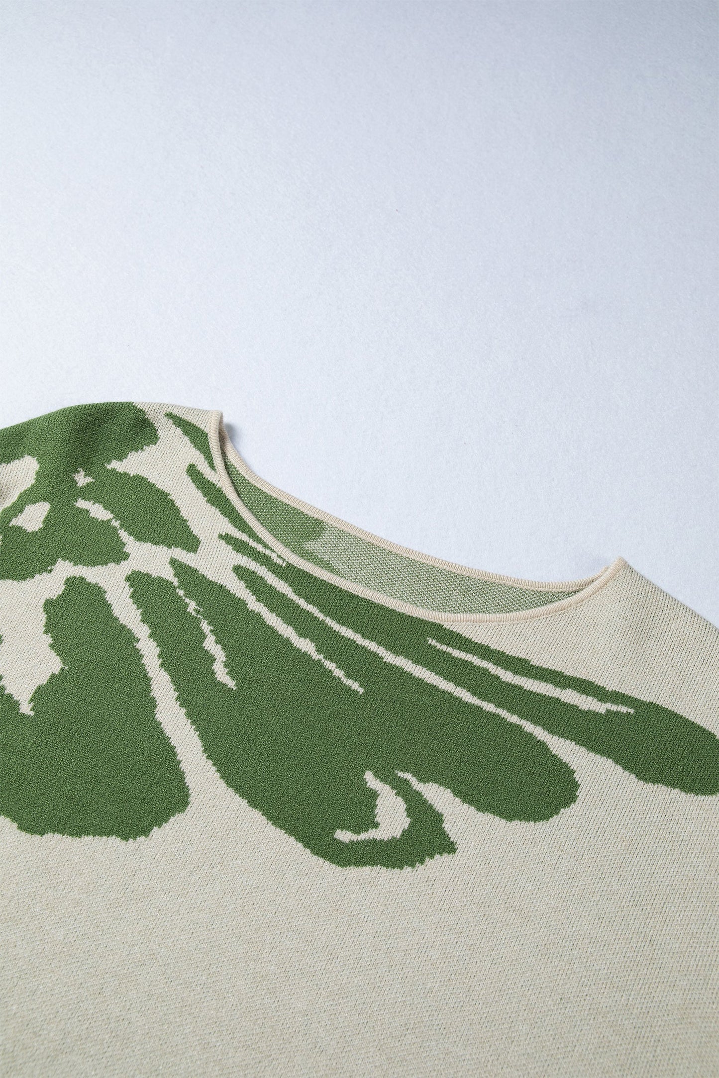 Floral Wide Long Sleeve Sweater