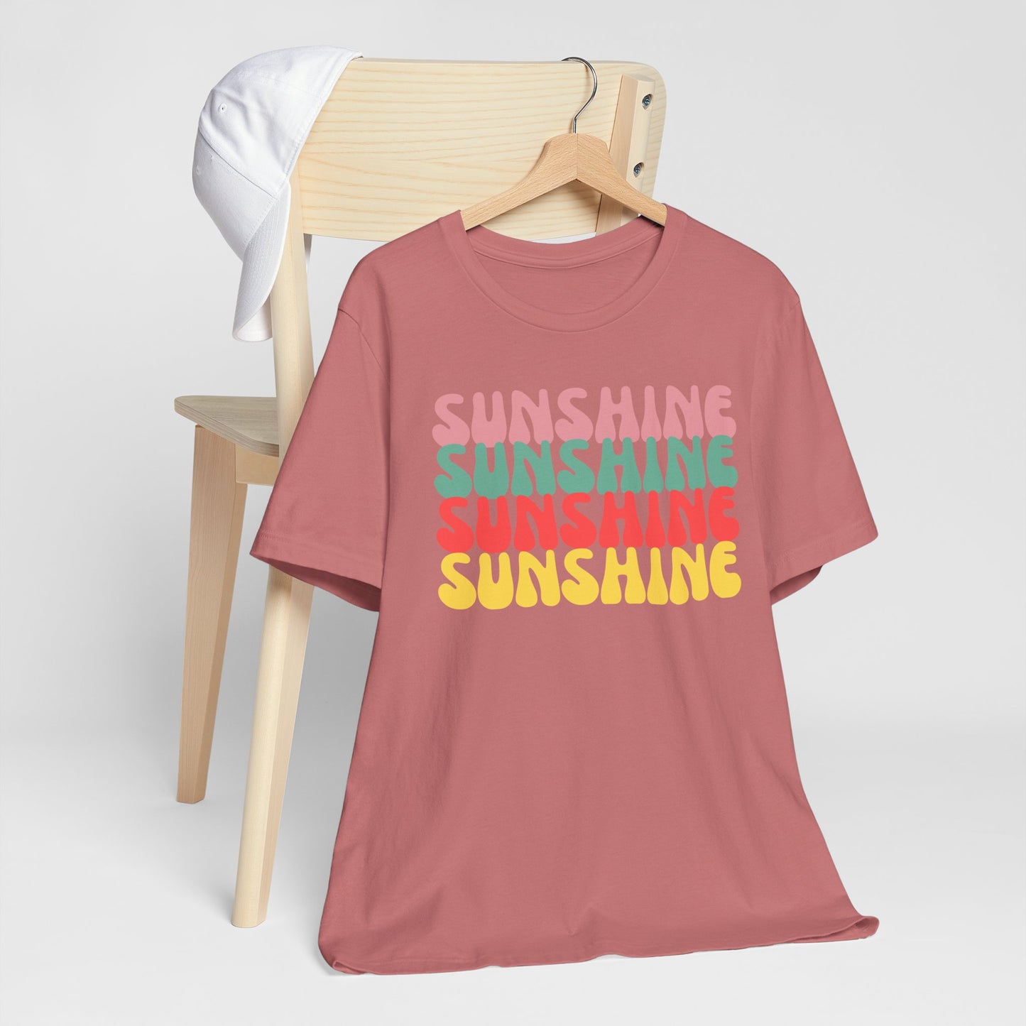Sunny Vibe Unisex Tee, Summer T-Shirt, Beachwear, Gift for Her, Casual Wear, Fun Graphic Tee