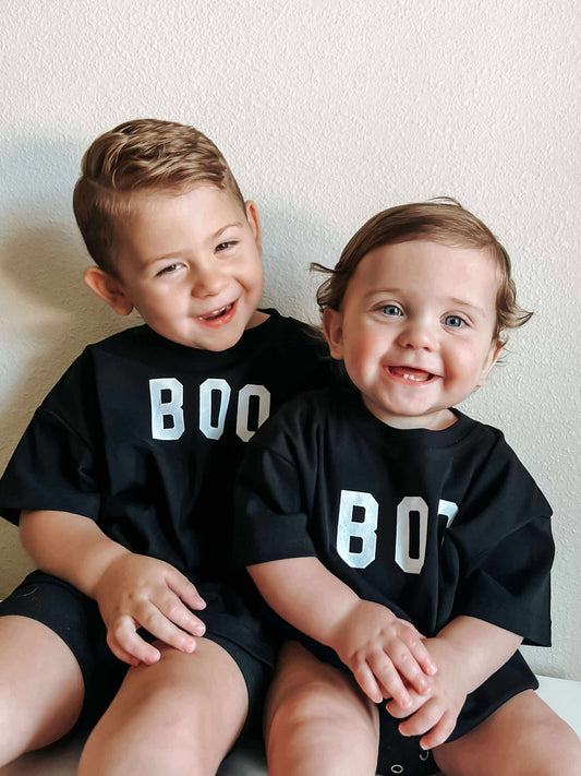 BOO Ghost Oversized Tee or T-Shirt Romper