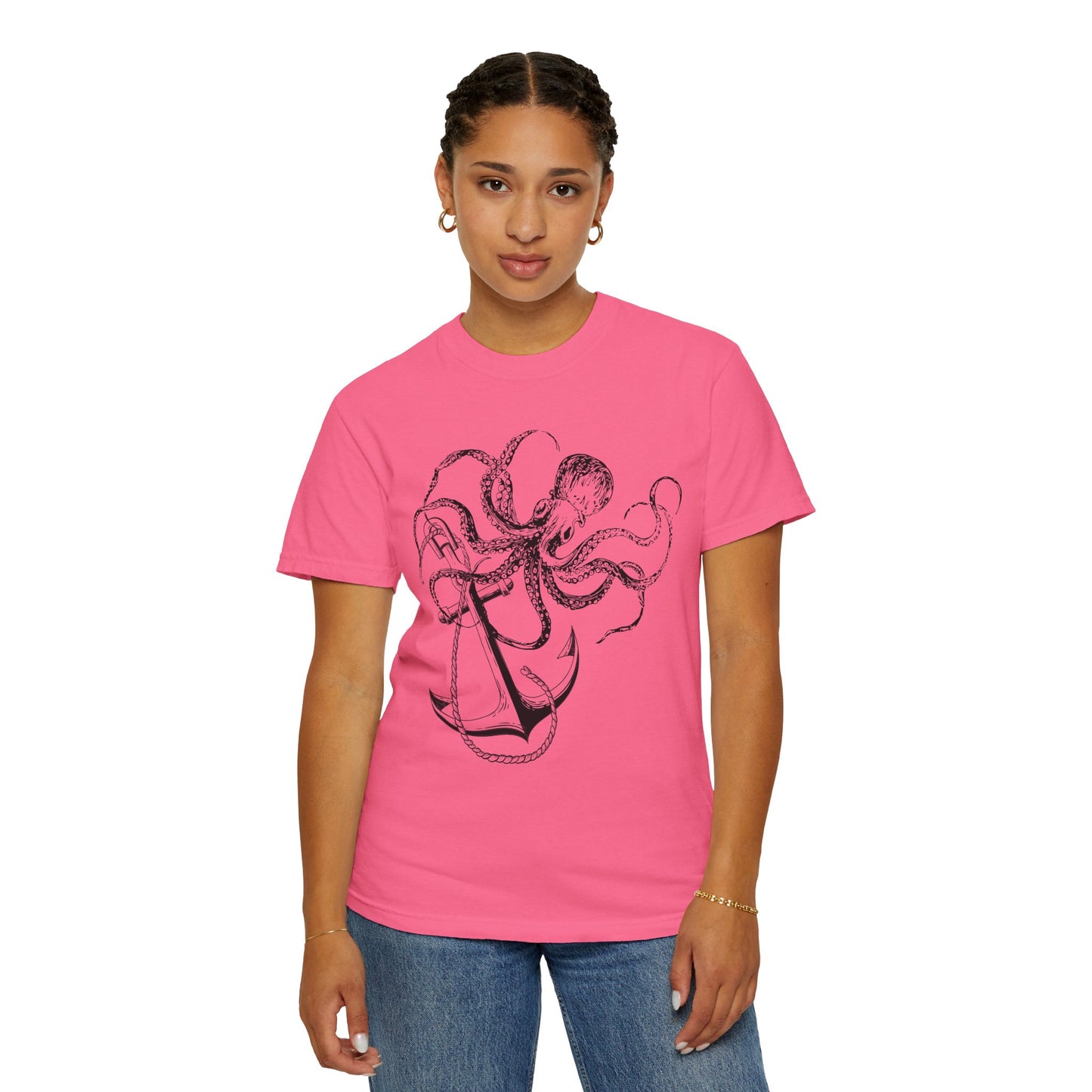 Nautical Anchor Octopus Tee