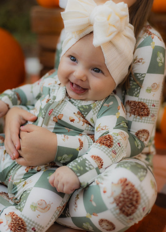 Harvest Hedgehogs Bamboo Zippy Pajamas