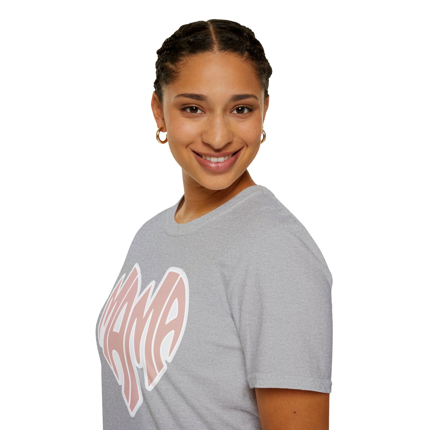 Mama Heart Unisex Softstyle T-Shirt | Gifts for Moms | Casual Wear | Mother's Day | Family Celebrations