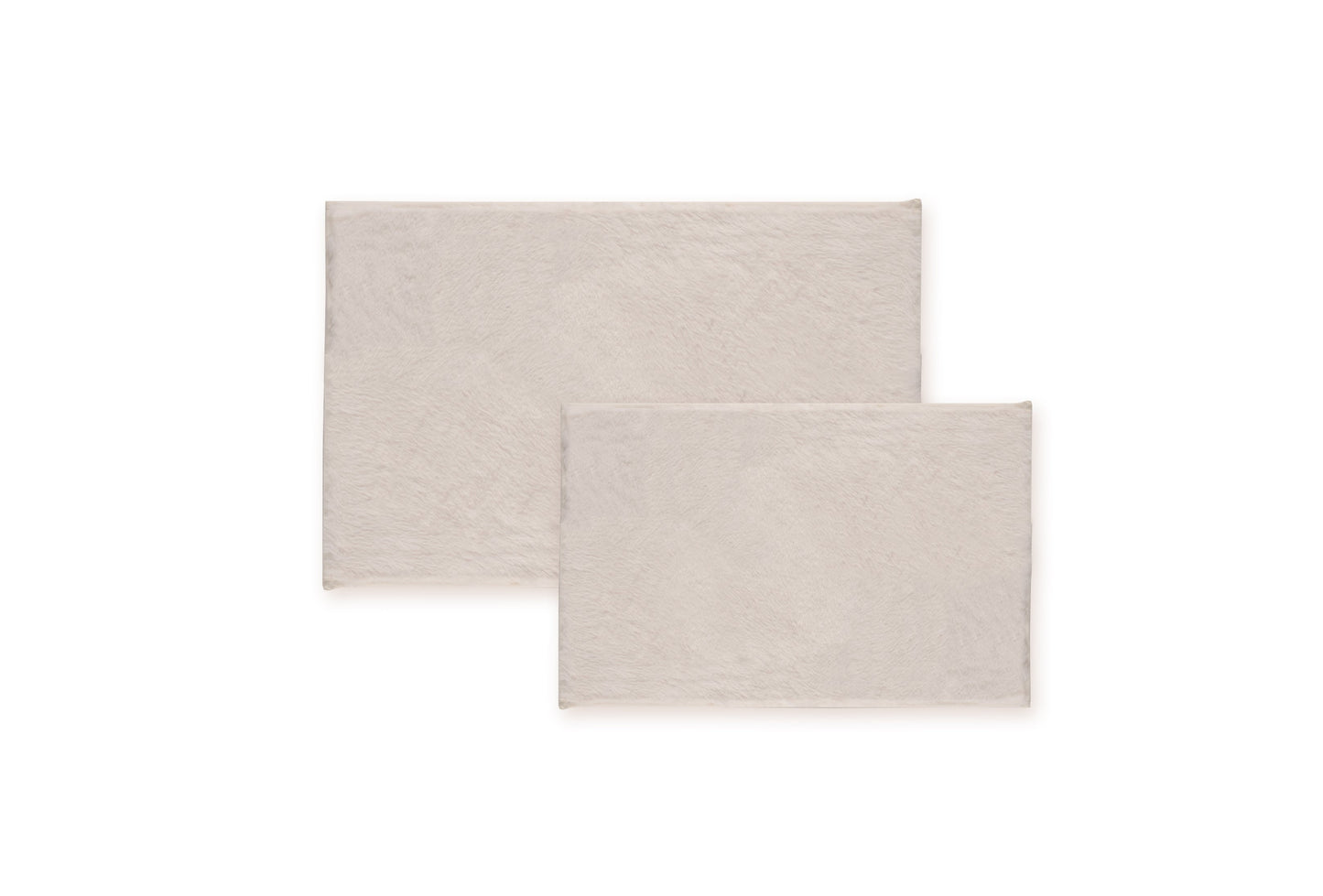 Bibb Home 5674 2 Piece Faux Fur Bath Mat Set