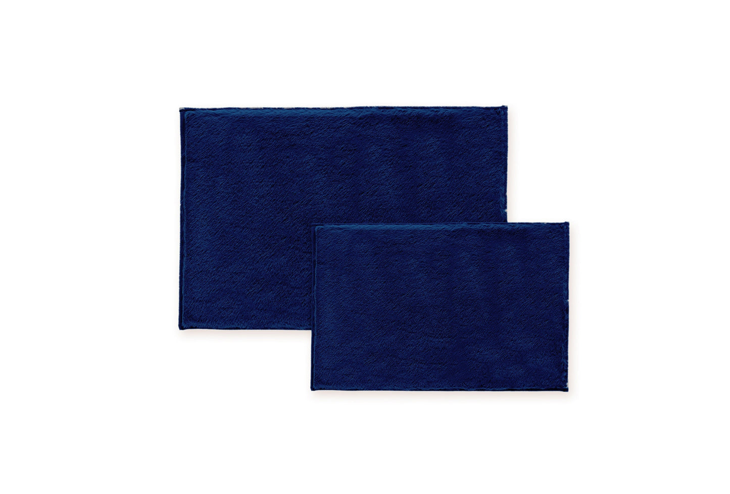 Bibb Home 5674 2 Piece Faux Fur Bath Mat Set