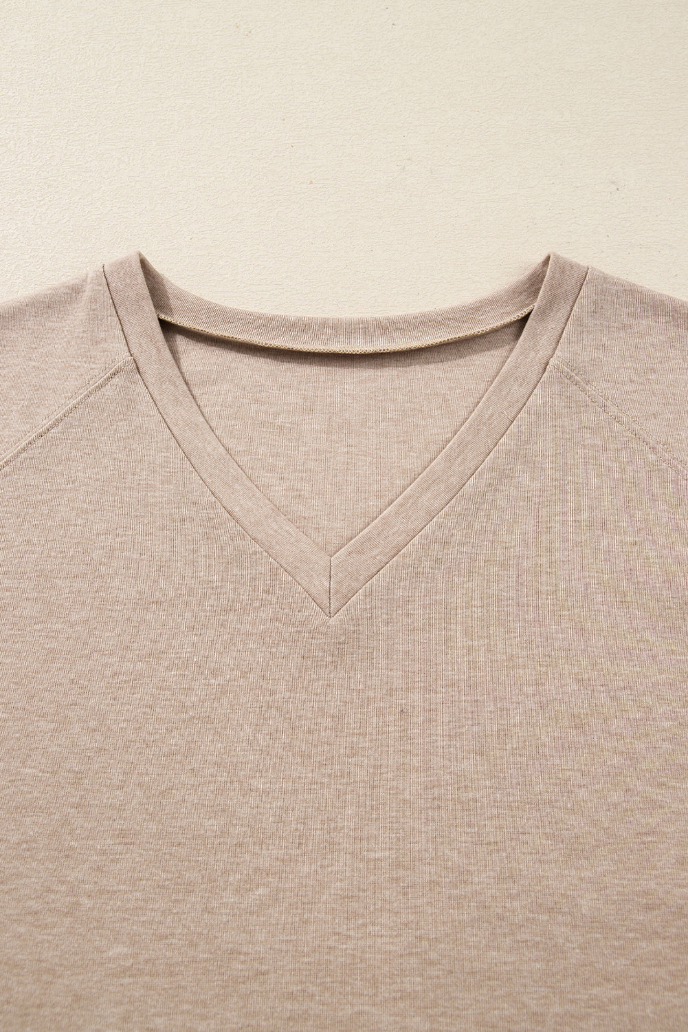 Lace Patchwork Long Sleeve V-Neck Top