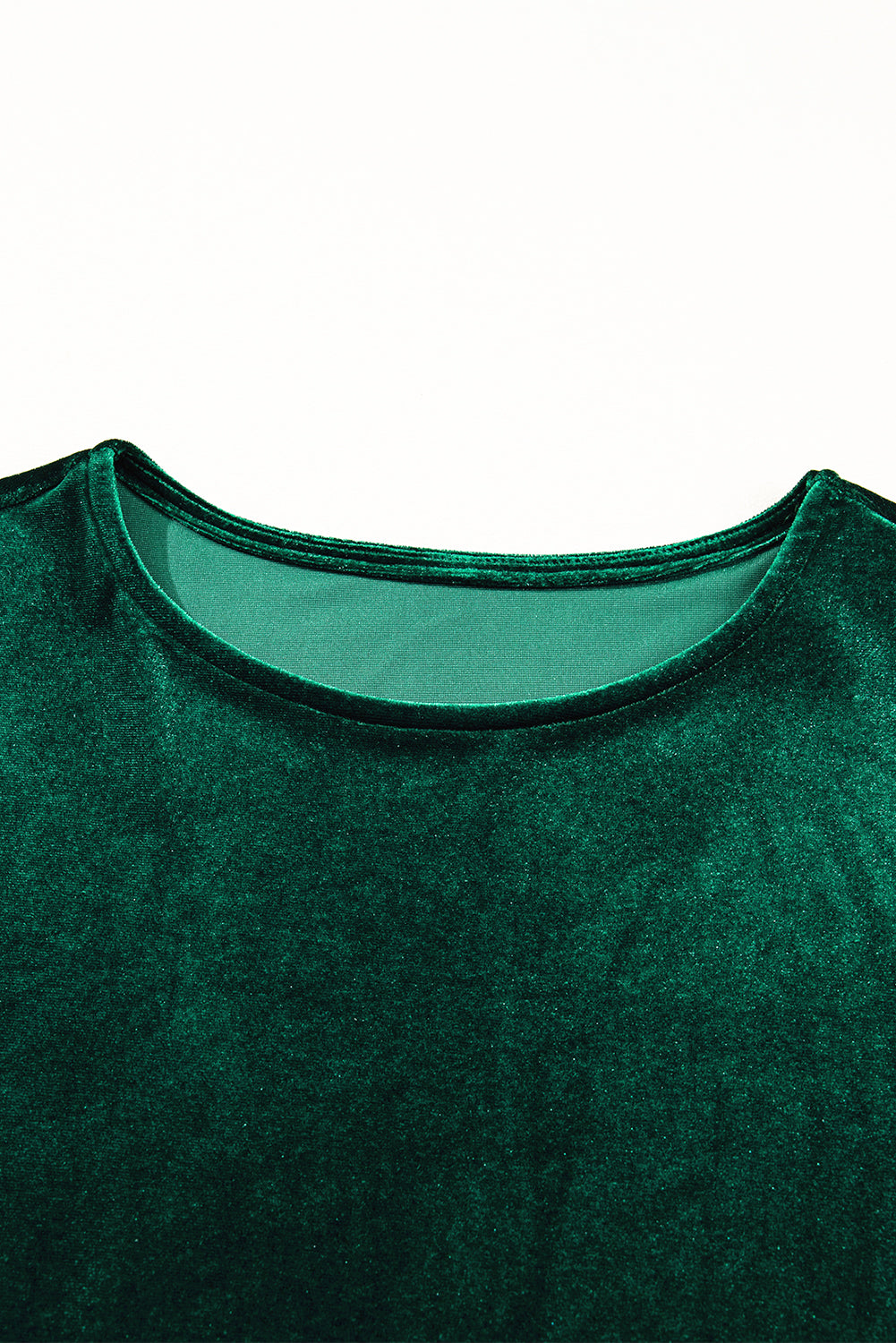 Velvet Sequin Puff Sleeve Tiered Mini Dress