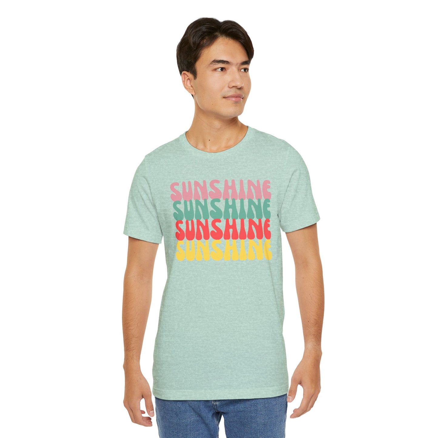 Sunny Vibe Unisex Tee, Summer T-Shirt, Beachwear, Gift for Her, Casual Wear, Fun Graphic Tee