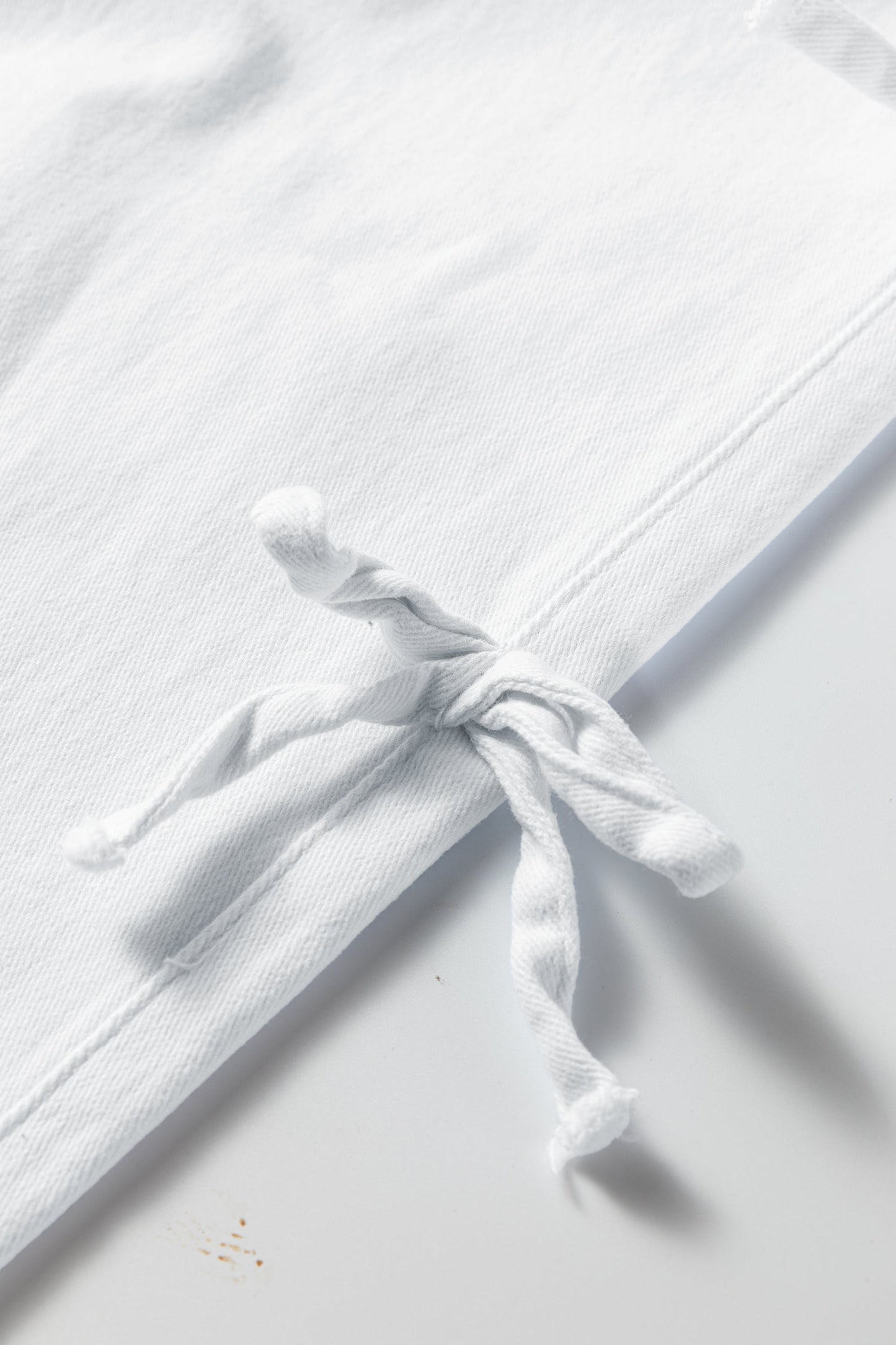 Denim Bow Side Straight Leg Jeans