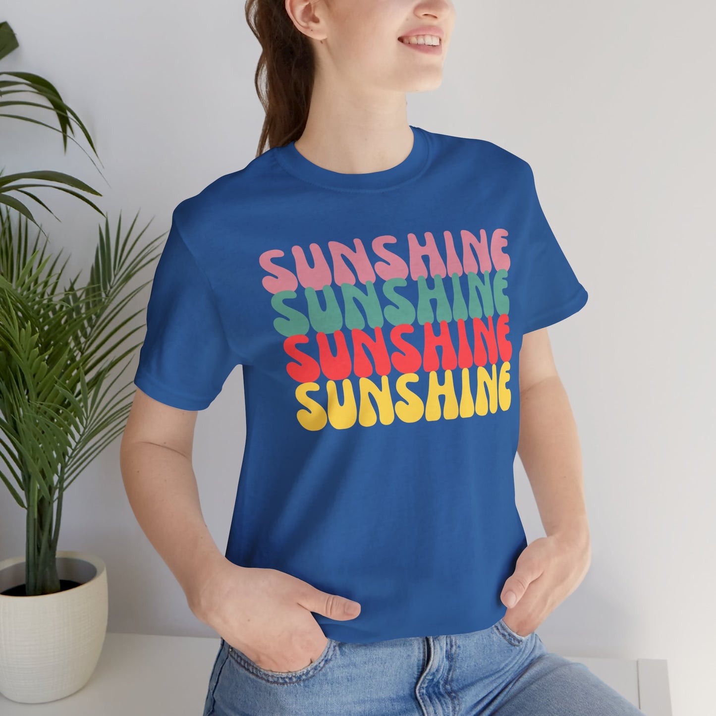 Sunny Vibe Unisex Tee, Summer T-Shirt, Beachwear, Gift for Her, Casual Wear, Fun Graphic Tee
