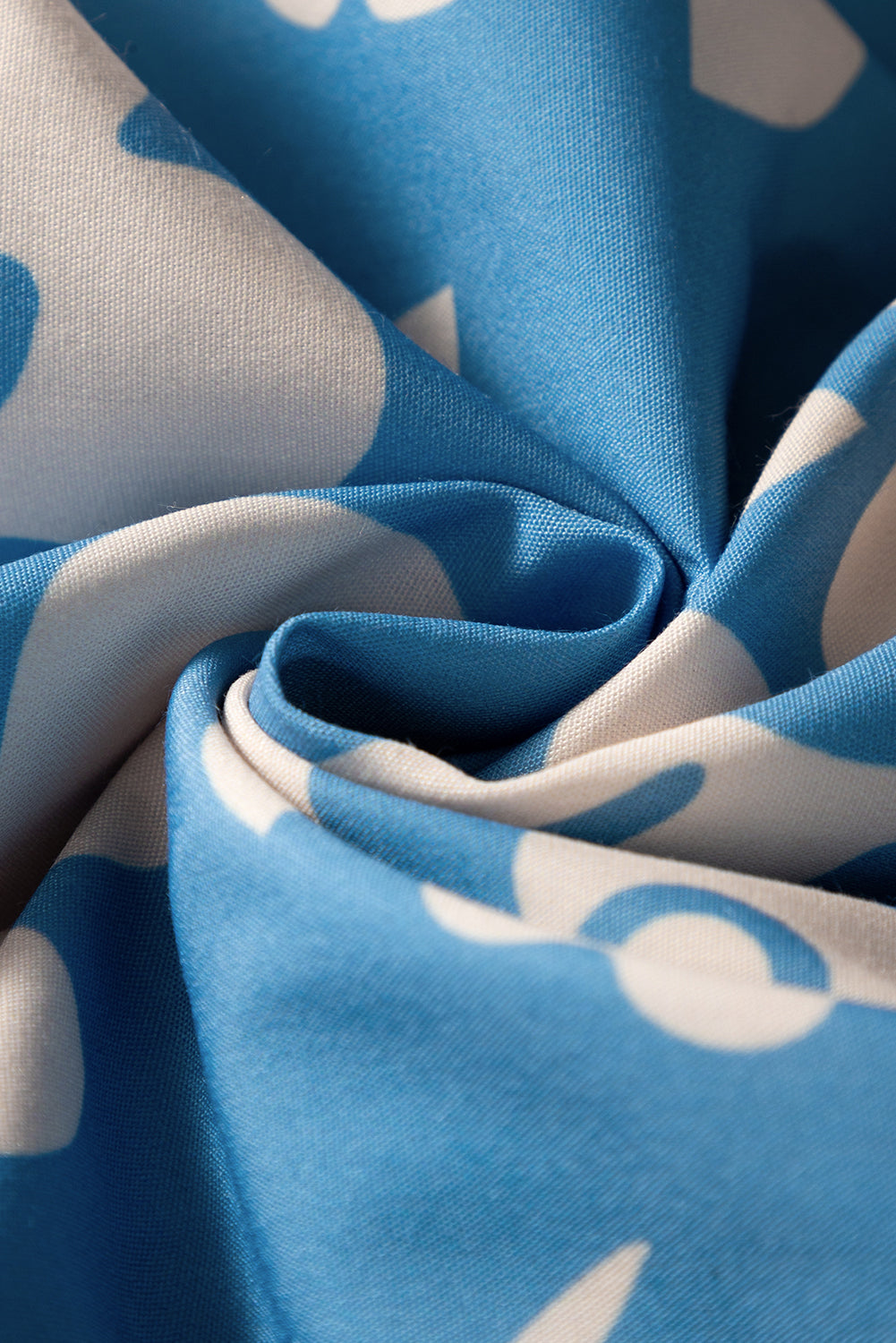 Floral Scoop Neck Tiered Flowy Midi Dress