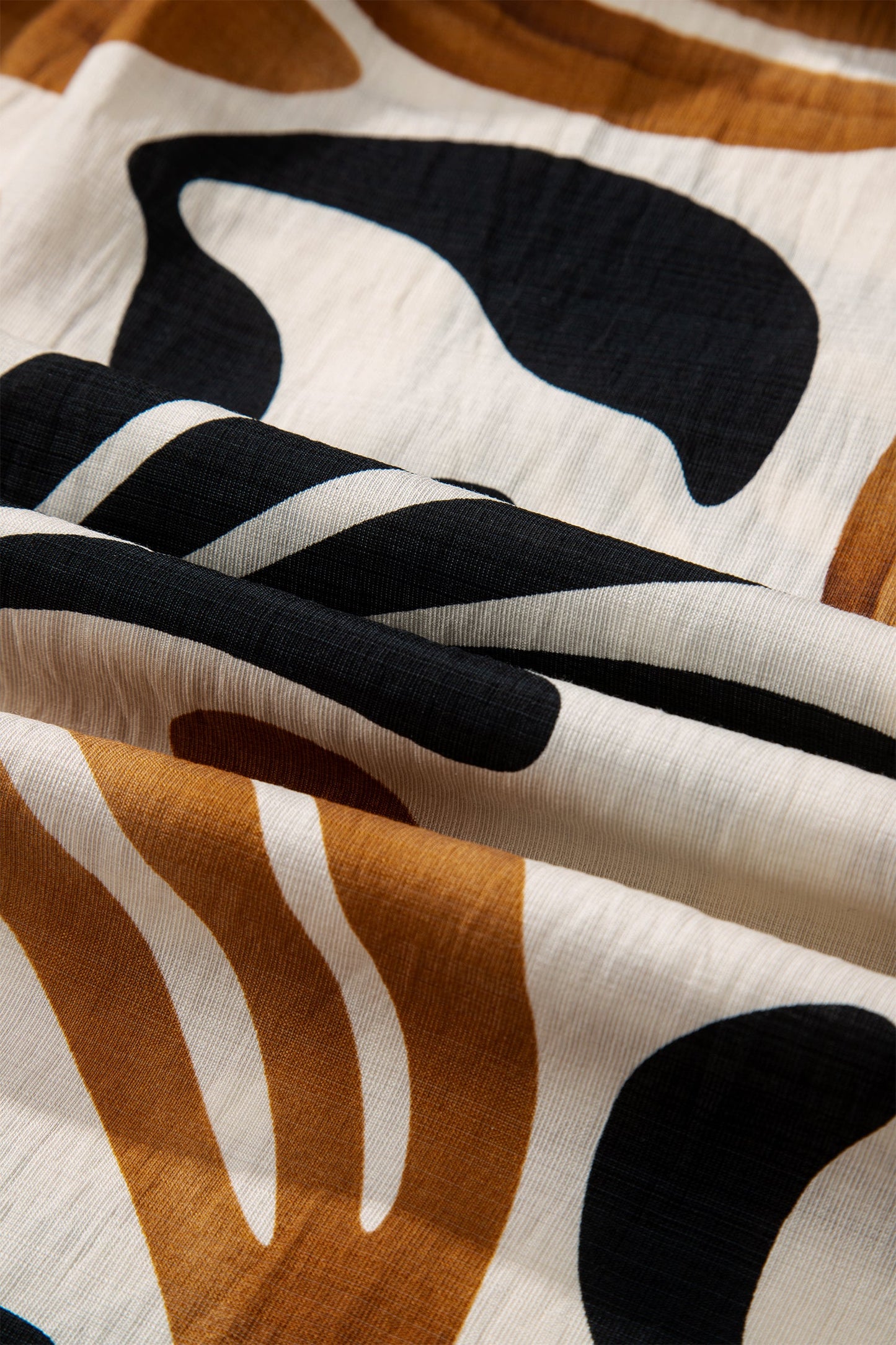 Plus Size Boho Abstract Long Sleeve Maxi Dress