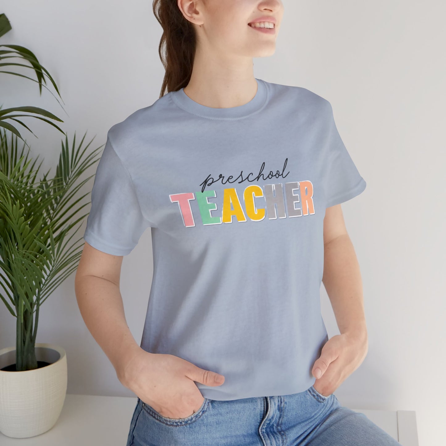 Preschool Teacher Tee, Cute Teacher Shirt, Gift for Educators, Teacher Appreciation, Back to School, Unisex T-Shirt
