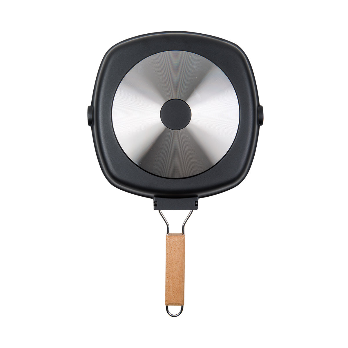 MASTERPAN Nonstick Grill Pan with Folding Handle, 8" (20cm)