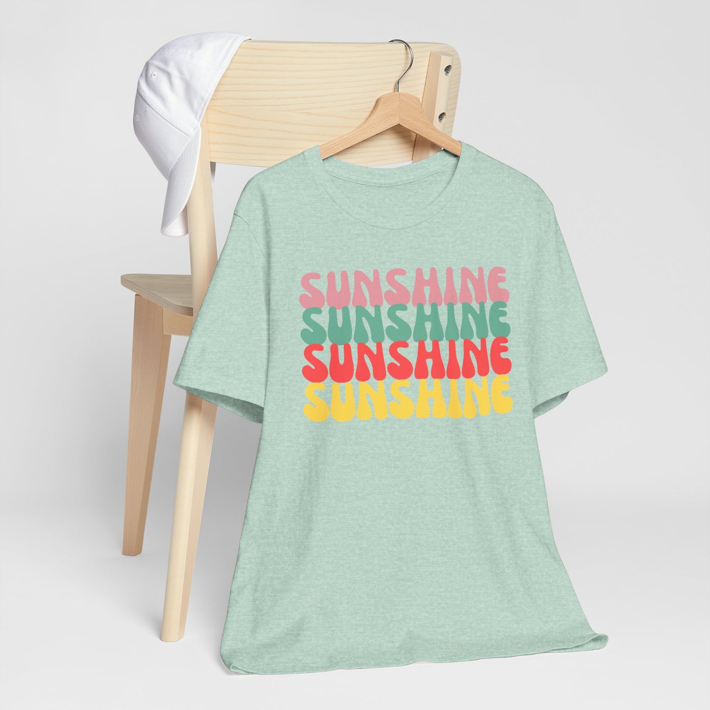 Sunny Vibe Unisex Tee, Summer T-Shirt, Beachwear, Gift for Her, Casual Wear, Fun Graphic Tee