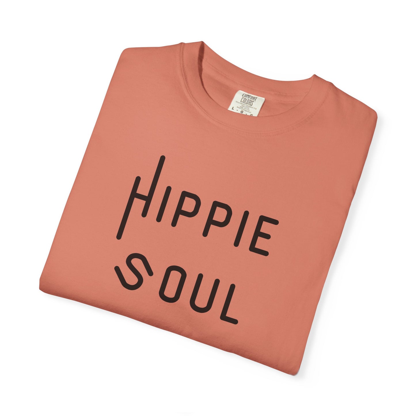 Hippie Soul T-shirt, Unisex Garment-Dyed Tee, Boho Style Shirt, Casual Summer Wear, Gift for Free Spirits, Festival Fashion