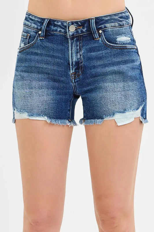 Low Rise Pikaboo Lining Shorts by RISEN Jeans