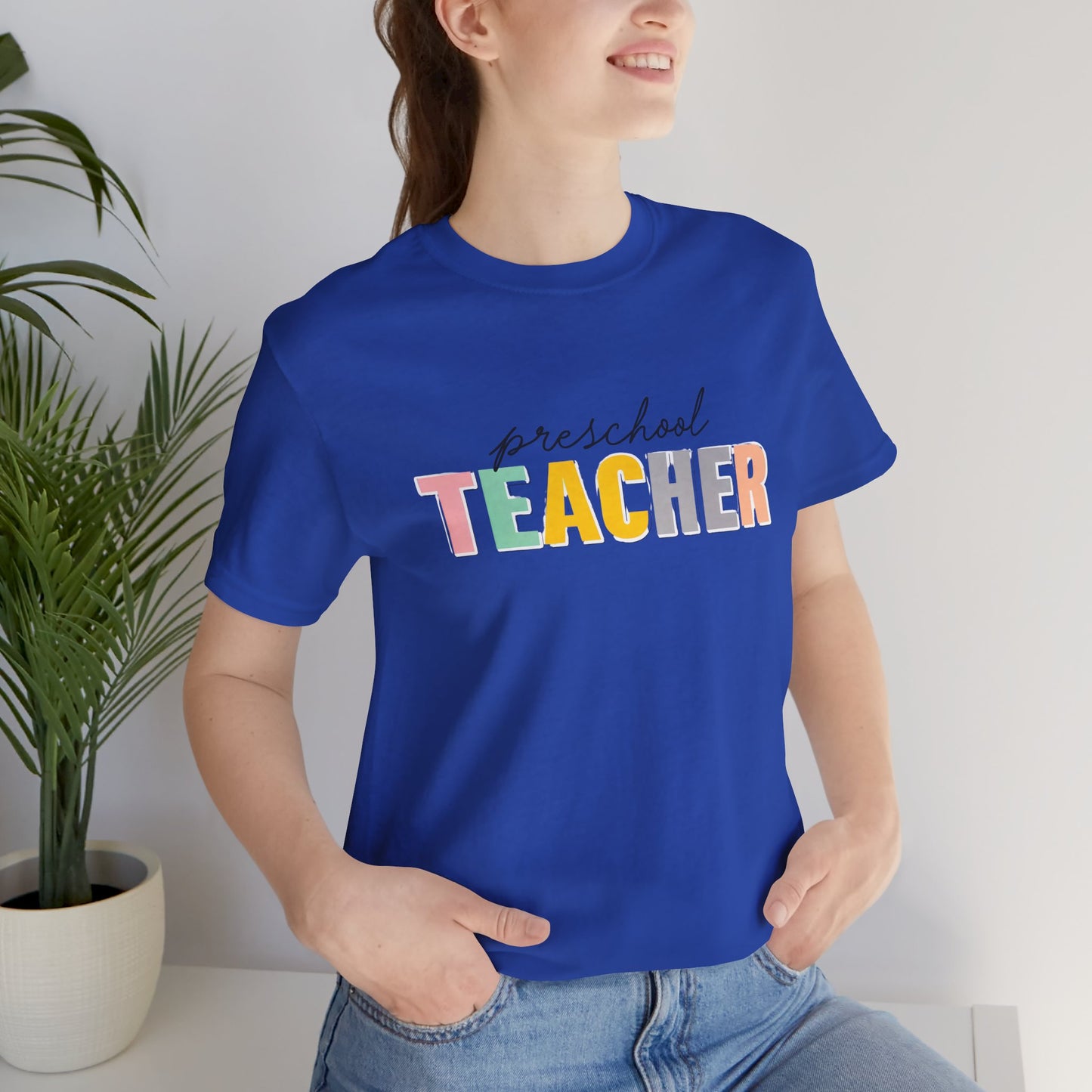 Preschool Teacher Tee, Cute Teacher Shirt, Gift for Educators, Teacher Appreciation, Back to School, Unisex T-Shirt