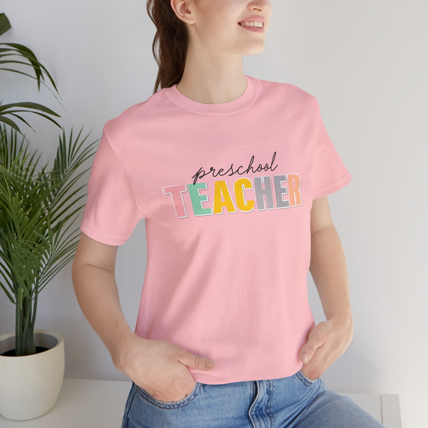 Preschool Teacher Tee, Cute Teacher Shirt, Gift for Educators, Teacher Appreciation, Back to School, Unisex T-Shirt