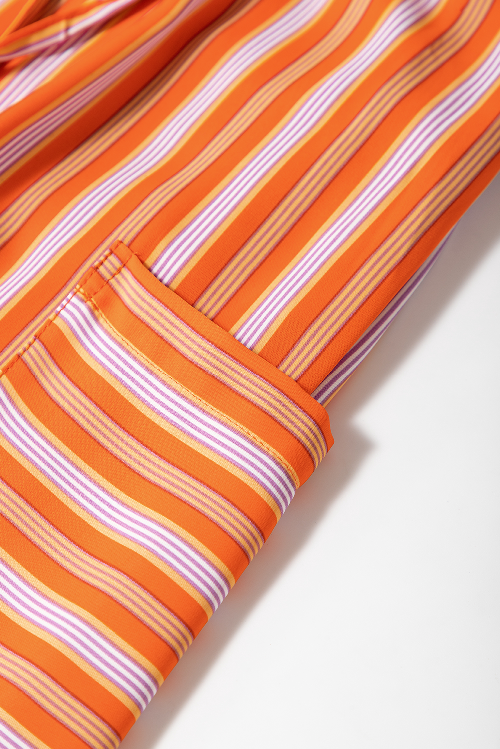 Stripe Cropped Palazzo Pocketed Pants