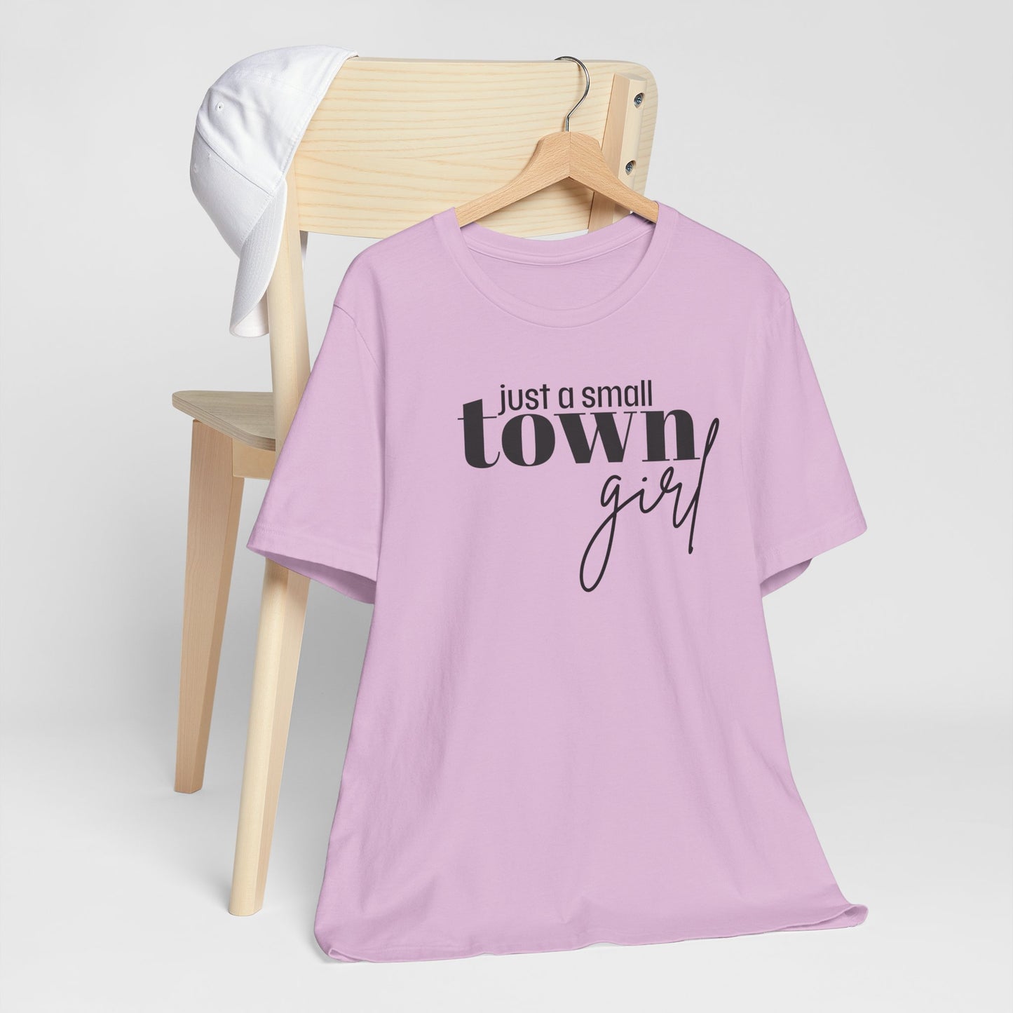 Just a Small Town Girl Tee, Cozy Cotton Shirt Gift, Casual Summer Apparel, Perfect for Birthdays, Country Music Lover Top